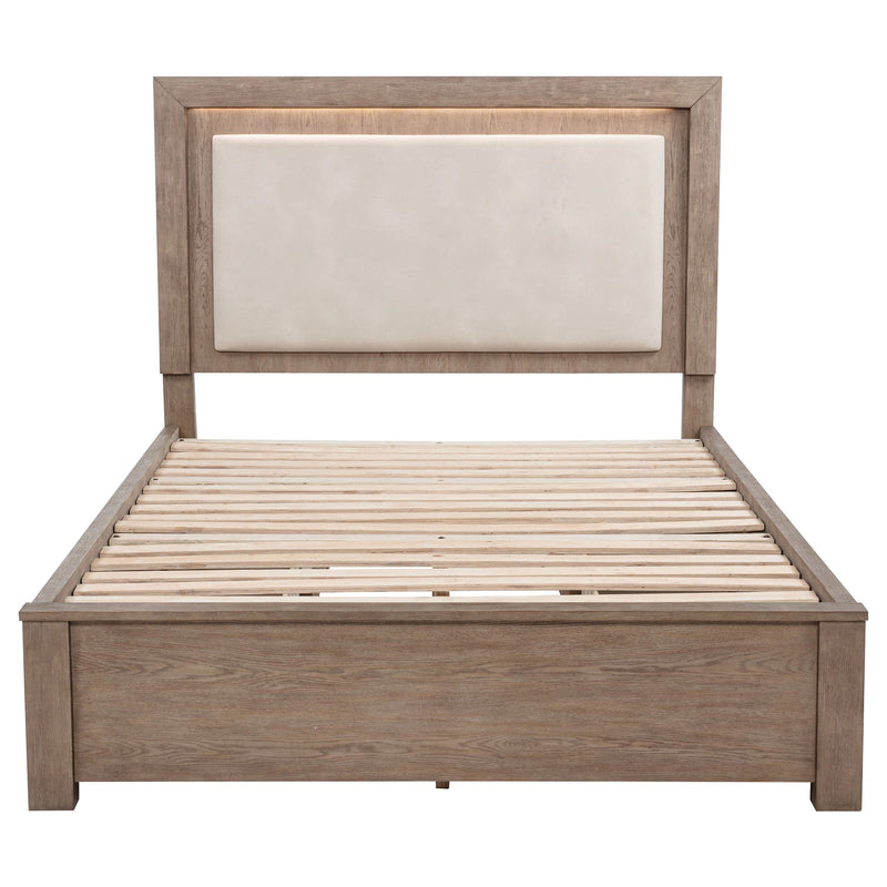Kenora Panel Platform Storage Bed with LED Lighting