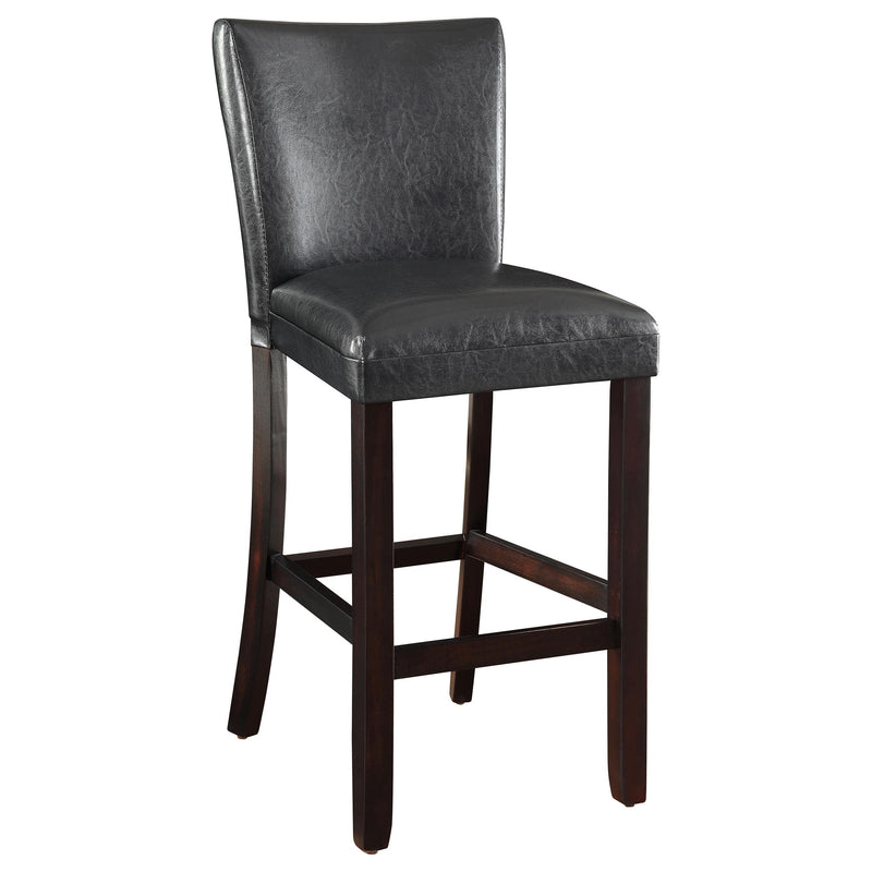 Alberton Upholstered Bar Stools Black and Cappuccino (Set of 2) - Theo's Factory Direct Mattress & Furniture (Columbus, OH)