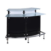 Keystone Glass Top Bar Unit Black - Theo's Factory Direct Mattress & Furniture (Columbus, OH)