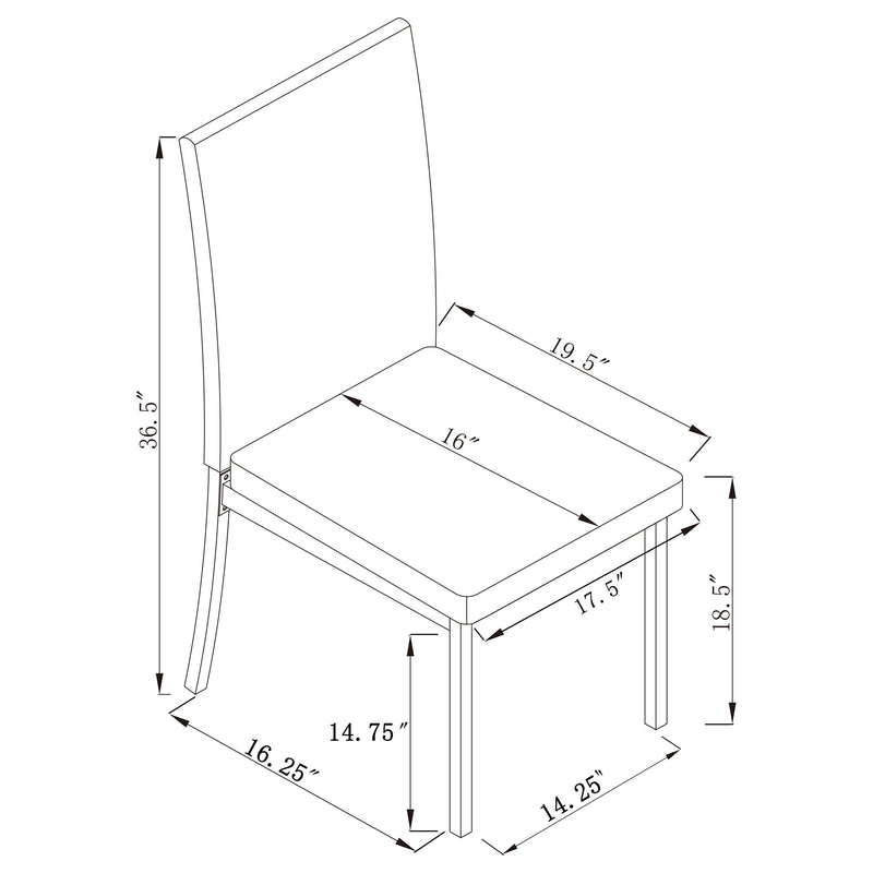 Garza 5 Pc Dining Sets - Theo's Factory Direct Mattress & Furniture (Columbus, OH)