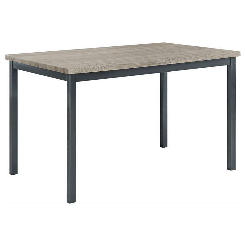 Garza Rectangular Dining Table Black - Theo's Factory Direct Mattress & Furniture (Columbus, OH)