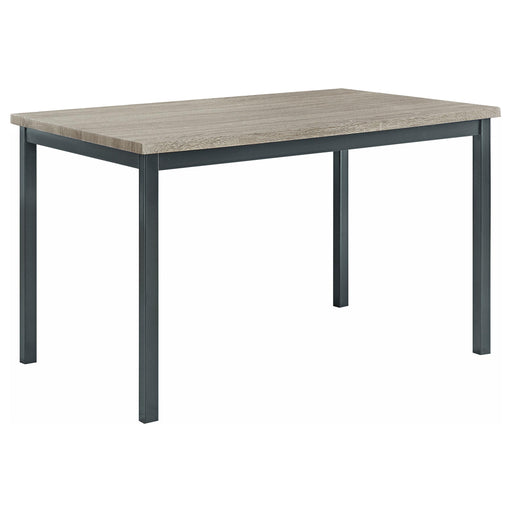 Garza Rectangular Dining Table Black - Theo's Factory Direct Mattress & Furniture (Columbus, OH)