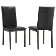 Garza Upholstered Dining Chairs Black (Set of 2) - Theo's Factory Direct Mattress & Furniture (Columbus, OH)