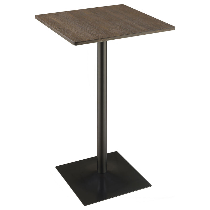 Cavalier 3-piece Square Bar Table Set Dark Elm and Black - Theo's Factory Direct Mattress & Furniture (Columbus, OH)