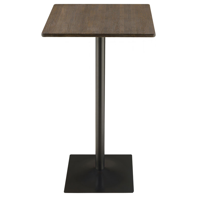 Cavalier 3-piece Square Bar Table Set Dark Elm and Black - Theo's Factory Direct Mattress & Furniture (Columbus, OH)