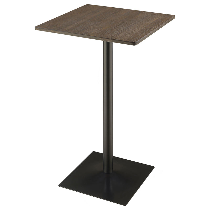 Cavalier 3-piece Square Bar Table Set Dark Elm and Black - Theo's Factory Direct Mattress & Furniture (Columbus, OH)