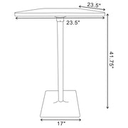 Cavalier 3-piece Square Bar Table Set Dark Elm and Black - Theo's Factory Direct Mattress & Furniture (Columbus, OH)