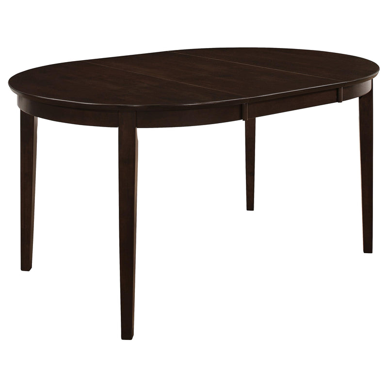Gabriel 5-piece Extension Leaf Dining Table Set Cappuccino - Theo's Factory Direct Mattress & Furniture (Columbus, OH)