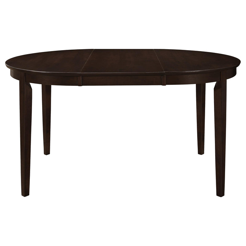 Gabriel 5-piece Extension Leaf Dining Table Set Cappuccino - Theo's Factory Direct Mattress & Furniture (Columbus, OH)