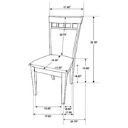Gabriel 5-piece Extension Leaf Dining Table Set Cappuccino - Theo's Factory Direct Mattress & Furniture (Columbus, OH)