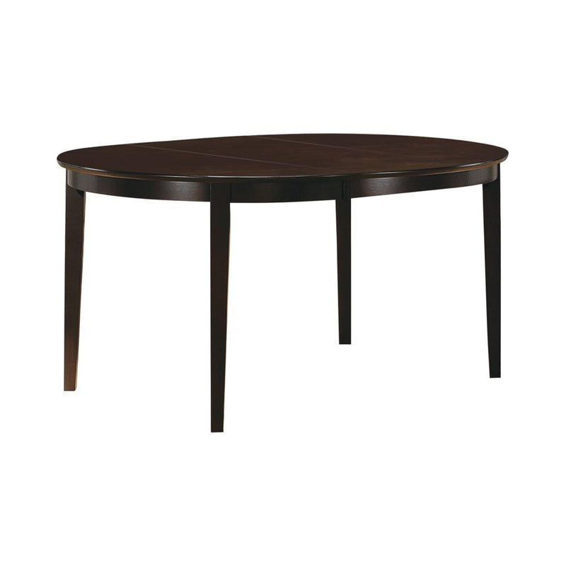 Gabriel Oval Dining Table Cappuccino - Theo's Factory Direct Mattress & Furniture (Columbus, OH)
