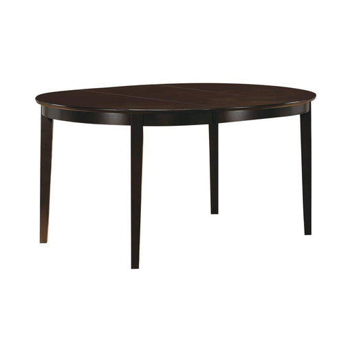 Gabriel Oval Dining Table Cappuccino - Theo's Factory Direct Mattress & Furniture (Columbus, OH)