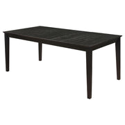 Louise Rectangular Dining Table with Extension Leaf Black - Theo's Factory Direct Mattress & Furniture (Columbus, OH)