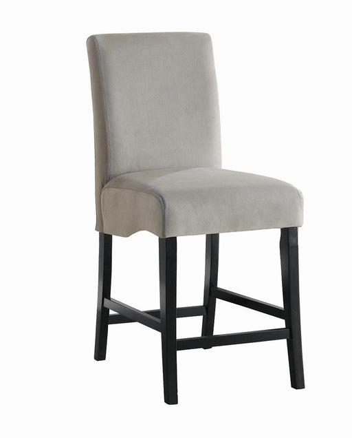 Stanton Upholstered Counter Height Chairs Grey and Black (Set of 2) - Theo's Factory Direct Mattress & Furniture (Columbus, OH)
