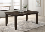 Dalila Rectangular Dining Table Cappuccino - Theo's Factory Direct Mattress & Furniture (Columbus, OH)