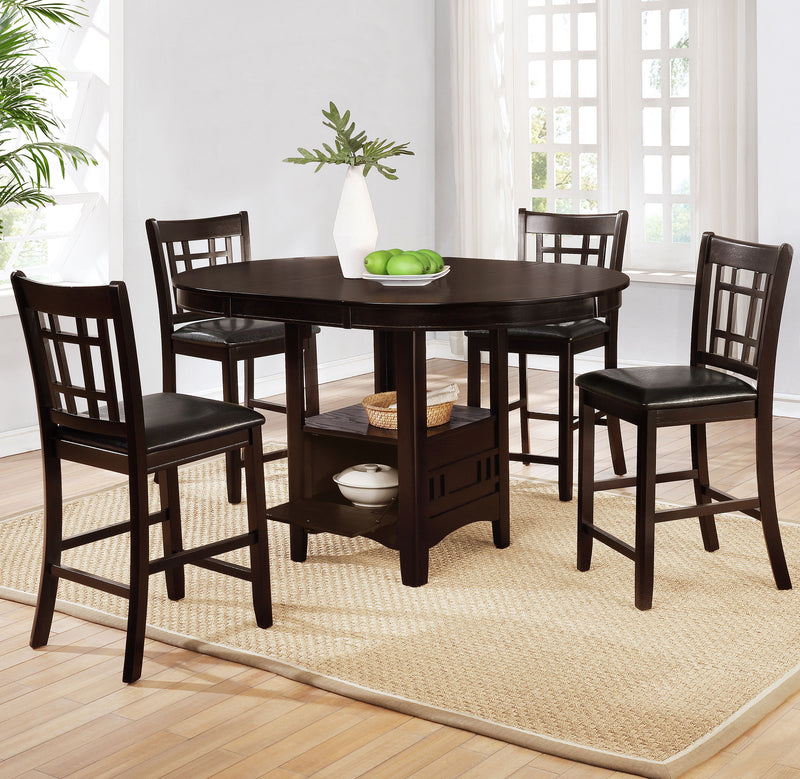 Lavon 5 Pc Counter Height Dining Sets - Theo's Factory Direct Mattress & Furniture (Columbus, OH)