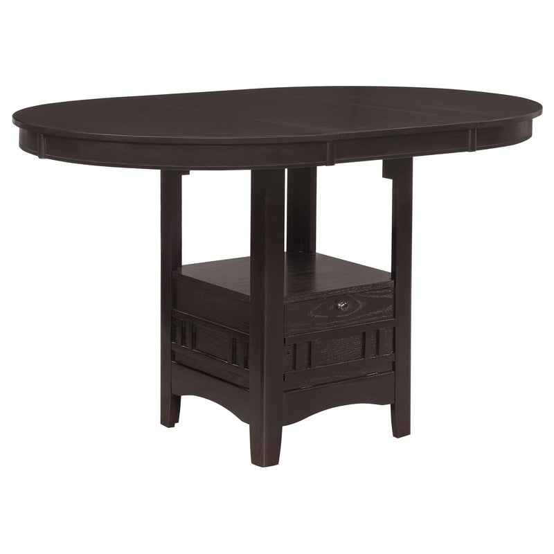 Lavon Oval Counter Height Table Espresso - Theo's Factory Direct Mattress & Furniture (Columbus, OH)