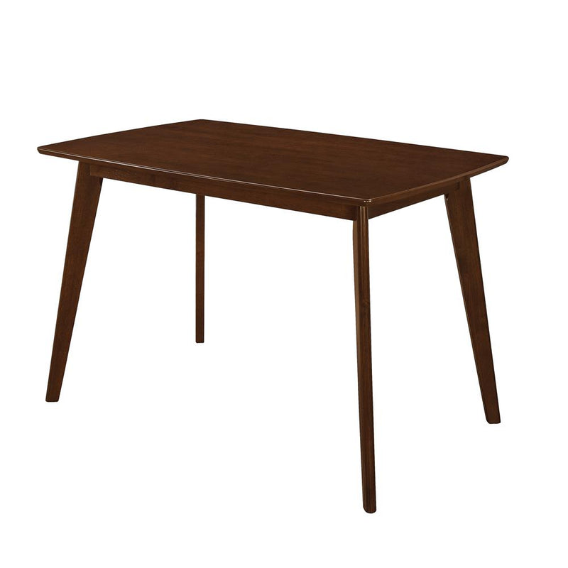 Kersey Dining Table with Angled Legs Chestnut - Theo's Factory Direct Mattress & Furniture (Columbus, OH)