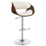 Dana Adjustable Bar Stool Ecru and Chrome - Theo's Factory Direct Mattress & Furniture (Columbus, OH)