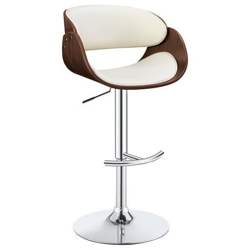 Dana Adjustable Bar Stool Ecru and Chrome - Theo's Factory Direct Mattress & Furniture (Columbus, OH)
