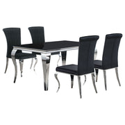 Carone 5 Pc Dining Sets Black - Theo's Factory Direct Mattress & Furniture (Columbus, OH)