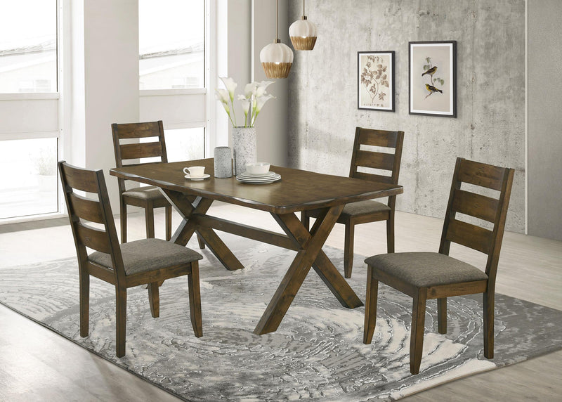 Alston Dining Room Set Knotty Nutmeg and Grey - Theo's Factory Direct Mattress & Furniture (Columbus, OH)