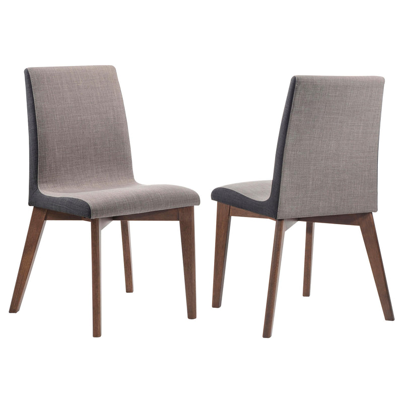 Redbridge Upholstered Side Chairs Grey and Natural Walnut (Set of 2) - Theo's Factory Direct Mattress & Furniture (Columbus, OH)