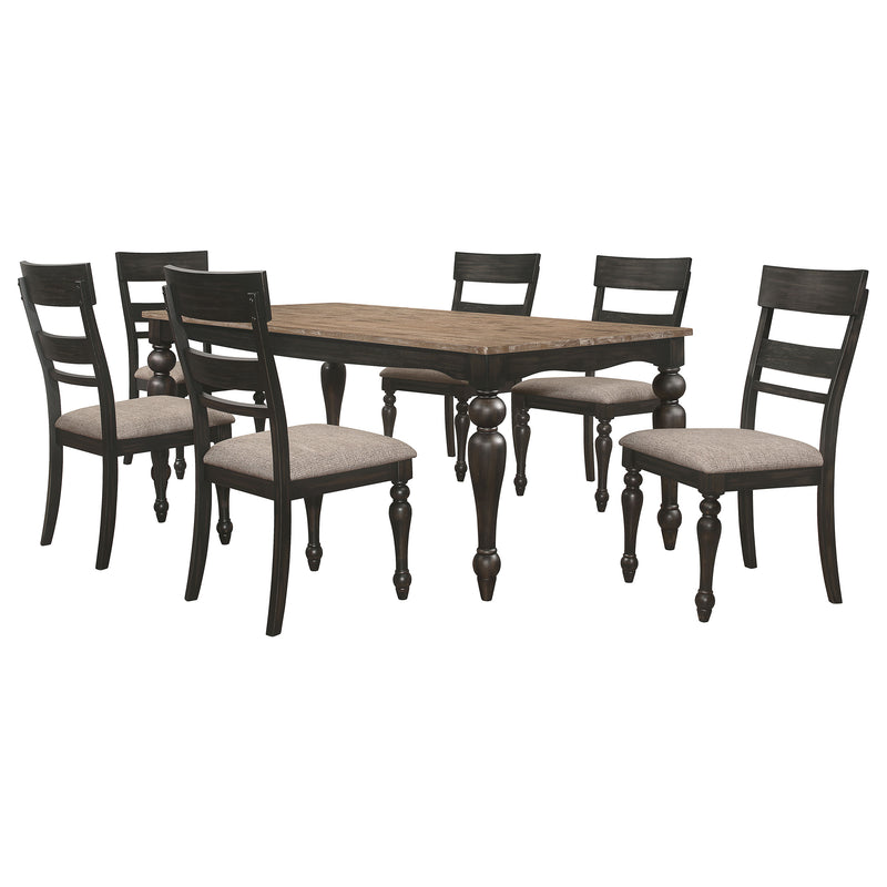 Bridget 7 Pc Dining Set - Theo's Factory Direct Mattress & Furniture (Columbus, OH)
