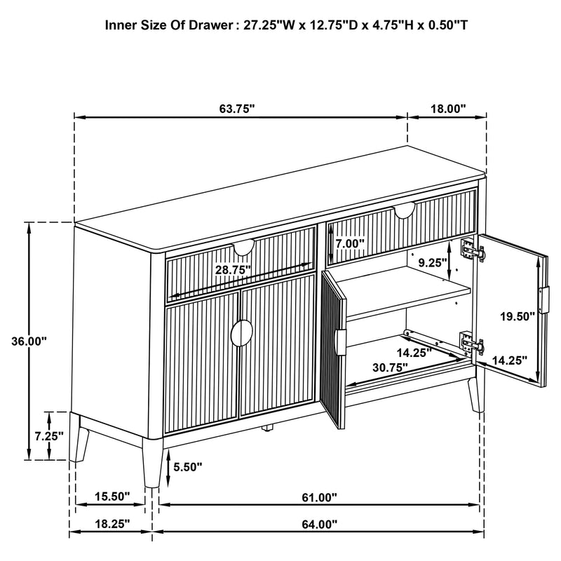 Brookmead Sideboard - Theo's Factory Direct Mattress & Furniture (Columbus, OH)