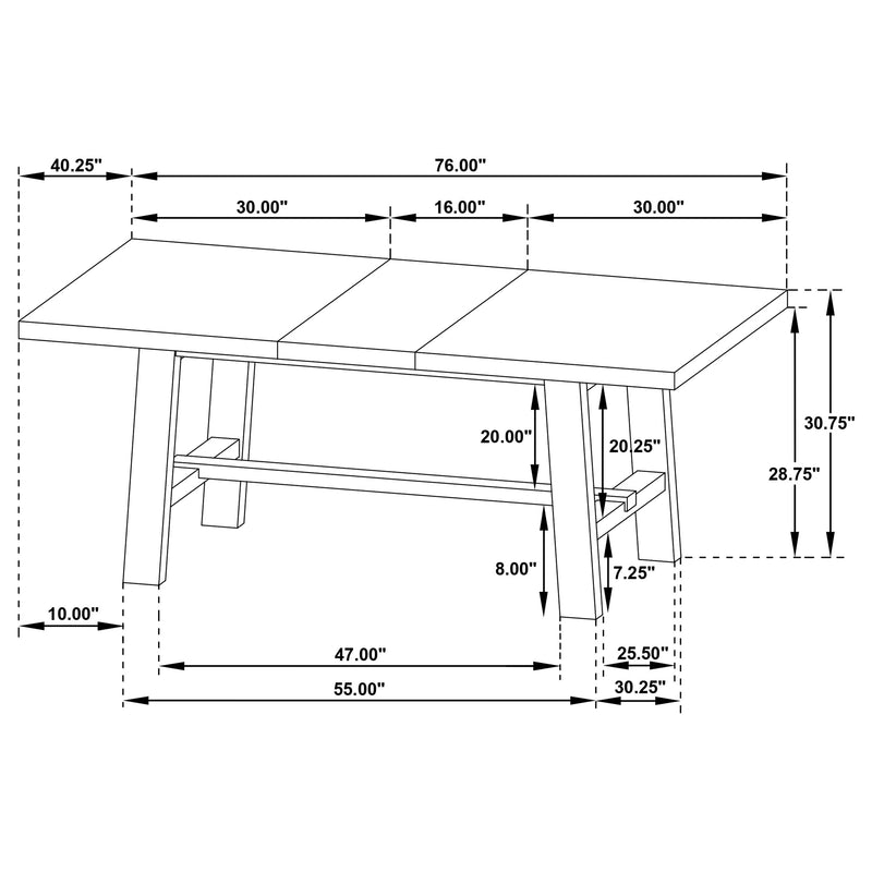 Middleton Dining Tables - Theo's Factory Direct Mattress & Furniture (Columbus, OH)