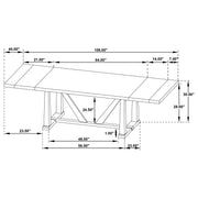 Middleton Dining Tables - Theo's Factory Direct Mattress & Furniture (Columbus, OH)