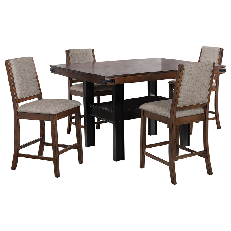 Patterson 5 Pc Counter Height Dining Set - Theo's Factory Direct Mattress & Furniture (Columbus, OH)