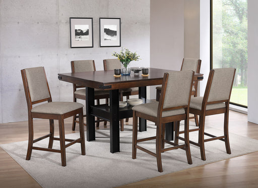 Patterson 7 Pc Counter Height Dining Set - Theo's Factory Direct Mattress & Furniture (Columbus, OH)