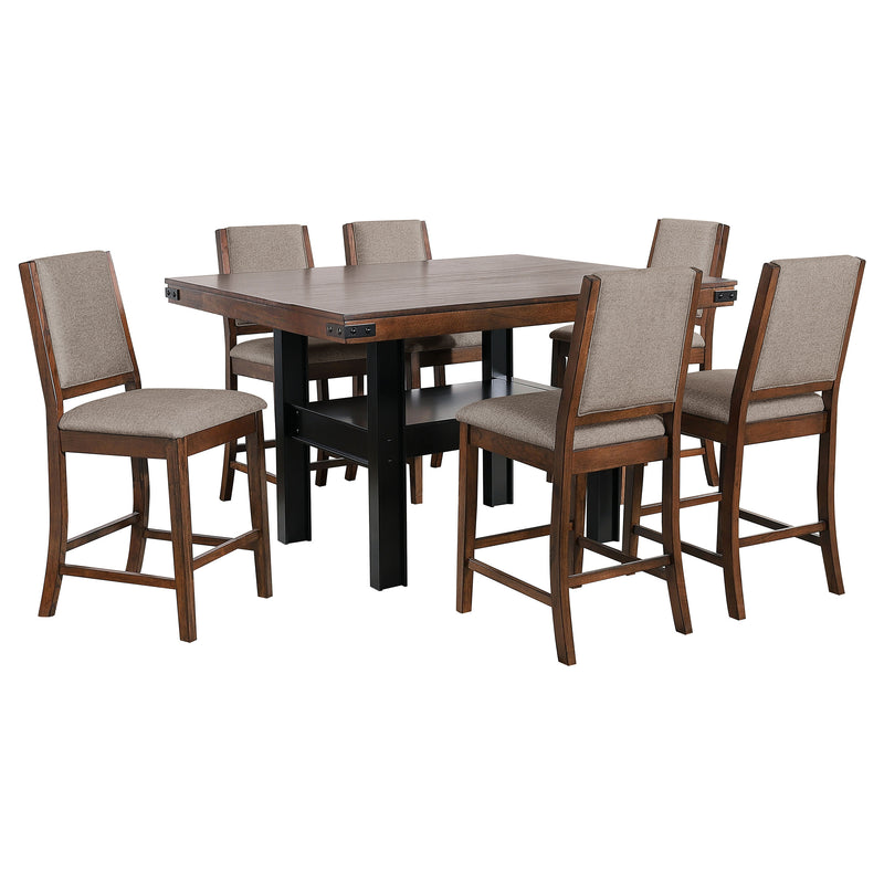 Patterson 7 Pc Counter Height Dining Set - Theo's Factory Direct Mattress & Furniture (Columbus, OH)