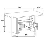 Kailani 8 Pc Counter Height Dining Set - Theo's Factory Direct Mattress & Furniture (Columbus, OH)