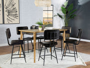 Partridge 7 Pc Counter Height Dining Set - Theo's Factory Direct Mattress & Furniture (Columbus, OH)