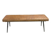 Misty Cushion Side Bench Camel and Black - Theo's Factory Direct Mattress & Furniture (Columbus, OH)