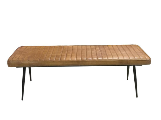 Misty Cushion Side Bench Camel and Black - Theo's Factory Direct Mattress & Furniture (Columbus, OH)