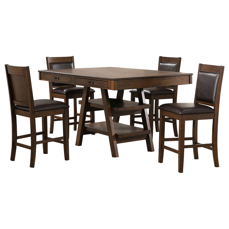 Dewey 5 Pc Counter Height Dining Sets - Theo's Factory Direct Mattress & Furniture (Columbus, OH)