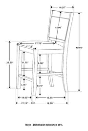 Dewey 5 Pc Counter Height Dining Sets - Theo's Factory Direct Mattress & Furniture (Columbus, OH)