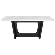 Sherry Rectangular Marble Top Dining Table set - Theo's Factory Direct Mattress & Furniture (Columbus, OH)
