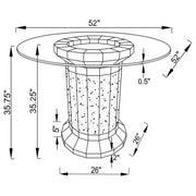 Ellie 5 Pc Counter Height Dining Sets - Theo's Factory Direct Mattress & Furniture (Columbus, OH)