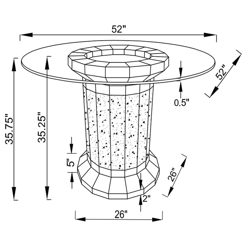 Ellie 5 Pc Counter Height Dining Sets - Theo's Factory Direct Mattress & Furniture (Columbus, OH)