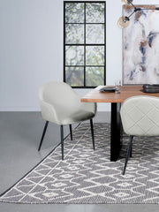 Emma Upholstered Dining Arm Chair (Set of 2) - Theo's Factory Direct Mattress & Furniture (Columbus, OH)