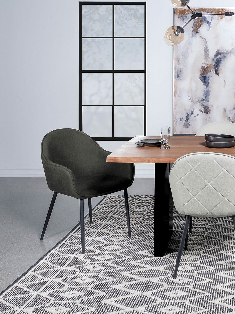 Emma Upholstered Dining Arm Chair (Set of 2) - Theo's Factory Direct Mattress & Furniture (Columbus, OH)