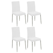 Maston Upholstered Dining Chairs White (Set of 4) - Theo's Factory Direct Mattress & Furniture (Columbus, OH)