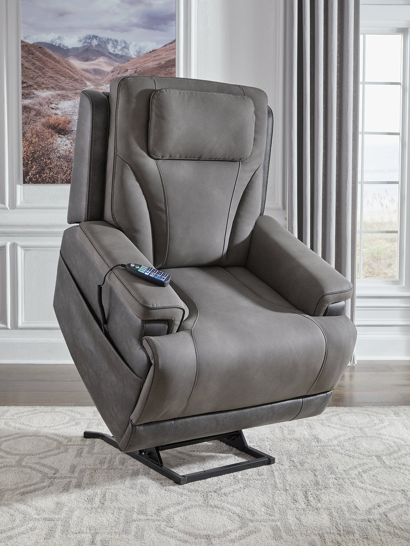 4Z-Peaceful Pause Power Lift Recliner - Theo's Factory Direct Mattress & Furniture (Columbus, OH)