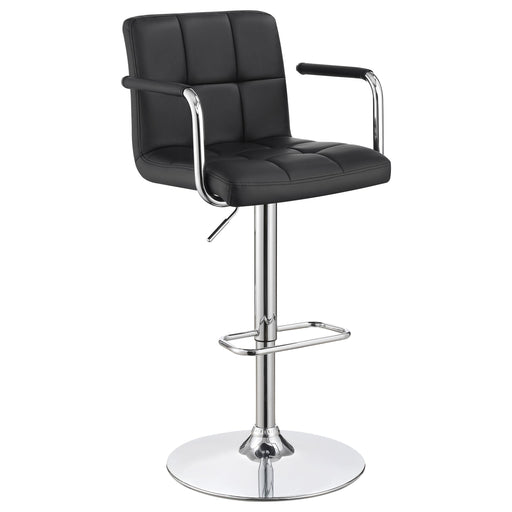 Palomar Adjustable Height Bar Stool Black and Chrome - Theo's Factory Direct Mattress & Furniture (Columbus, OH)