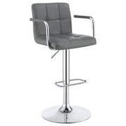 Palomar Adjustable Height Bar Stool Grey and Chrome - Theo's Factory Direct Mattress & Furniture (Columbus, OH)