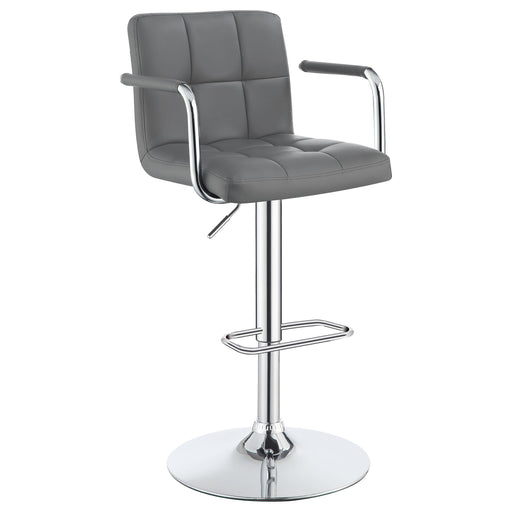 Palomar Adjustable Height Bar Stool Grey and Chrome - Theo's Factory Direct Mattress & Furniture (Columbus, OH)